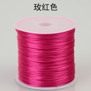 工厂现货60米长彩色弹力水晶串珠饰制作100% 涤纶珠饰 - Product Image 5
