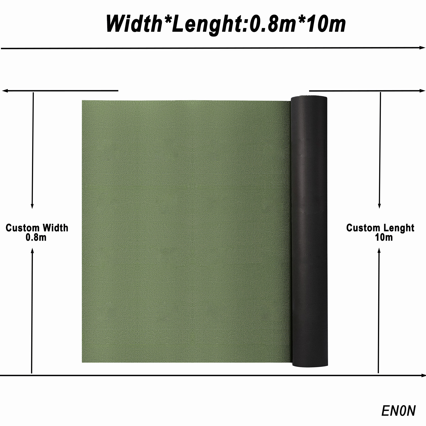 Largeur verte 0,8 m