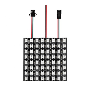 WS2812B DC5V адресуемый СВЕТОДИОДНЫЙ матричный экран RGB 5050SMD 8x8 8x32 16x16 64 256 пикселей Гибкая индивидуально светодиодная программируемая панель - Product Image 1