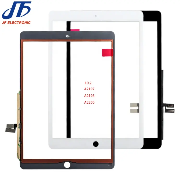 Değiştirme için iPad 7 10.2 7th Gen A2197 A2198 A2200 dokunmatik ekran Digitizer dış cam Panel yapıştırıcı ile