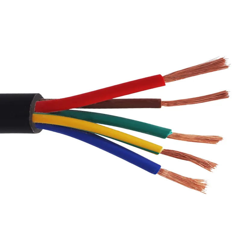 휴대용 장비를 위한 H05VV-F 4X0.75 MM2 (kabel) PVC 다 지휘자 가동 가능한 케이블