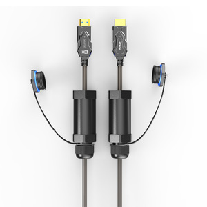 ฝาครอบป้องกันหุ้มเกราะสายไฟเบอร์ HDMI 4K 8K Dtech Ultraเกราะ AOC สายเคเบิลหุ้มเกราะ HDMI แบบใช้งานพร้อมซ็อกเก็ตป้องกัน