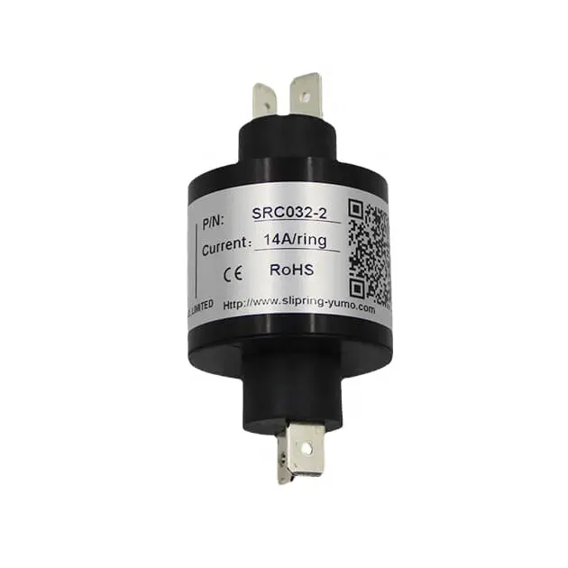 Circuito rotativo de fácil montaje SRC032 tipo pin 2 de 32mm, conector rotativo de fácil montaje, juntas rotativas eléctricas