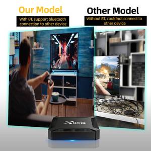 不同的BT ATV X96q安卓电视盒Allwinner H313 2GB 16GB智能4k高清X96Q媒体播放器互联网机顶盒美国欧盟英国插头