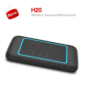 QUNSHITECH Russo, inglese H20 Pieno Touchpad Retroilluminato Mini Tastiera con 2.4G Wireless IR Remote Control per Smart TV Box Android - Product Image 6
