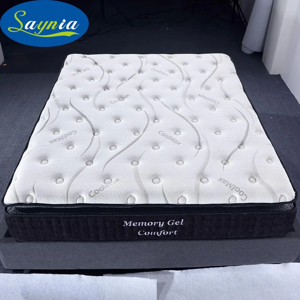 Colchão cama colchão king size melhor preço colchão de látex travesseiro de espuma de memória colchão caixa de enrolar