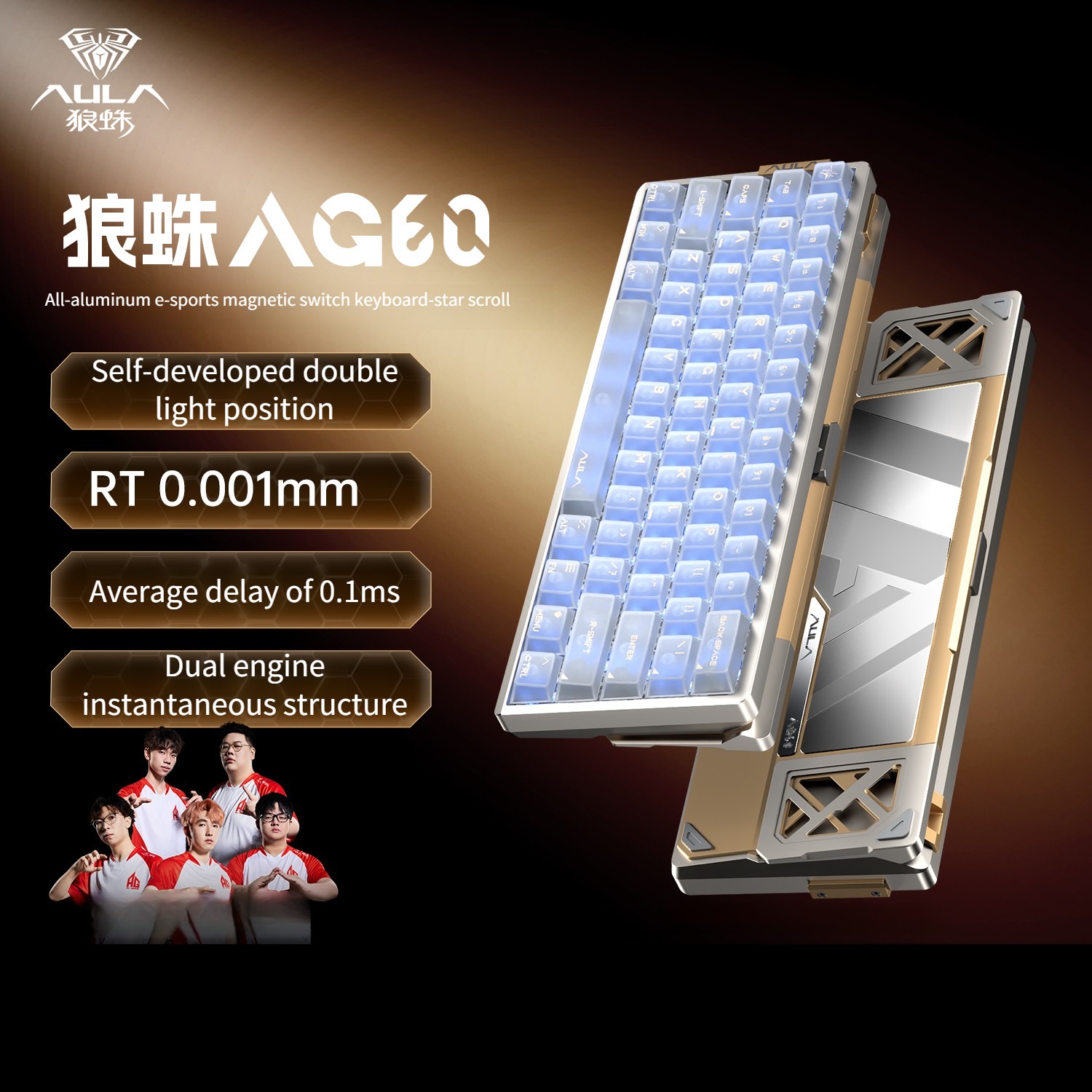 Interrupteur magnétique Astral transparent blanc 60Pro