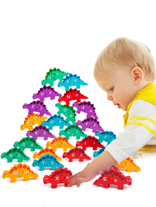 Diy Dinosaurs <strong>Patterns</strong> Jigsaw Puzzle Balance <strong>Building</strong> <strong>Block</strong> 26 Alphabet Matching Game Educational Toy - Product Image 6