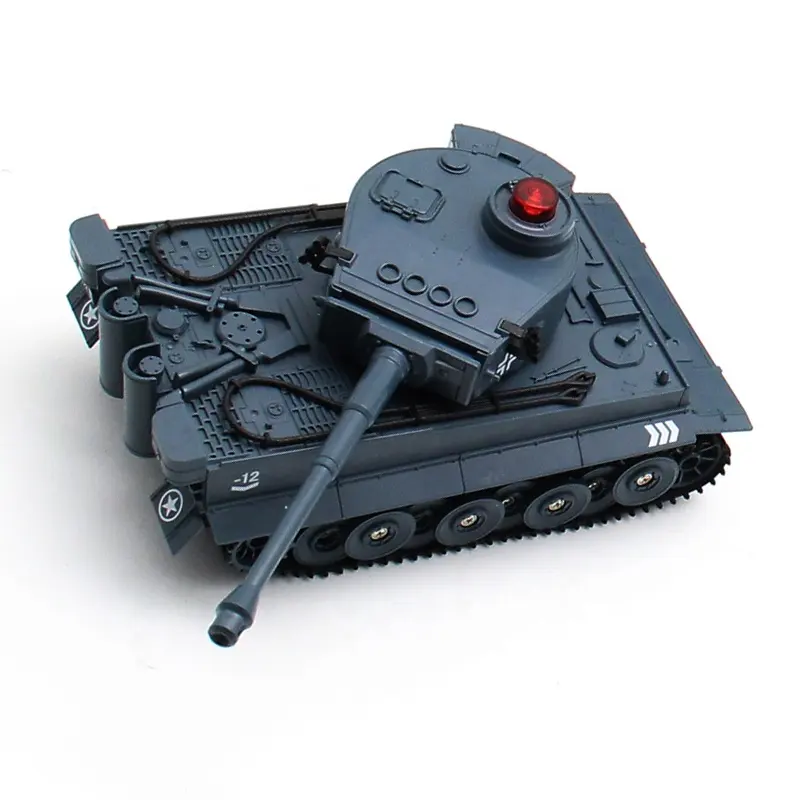 2.4GHz 1/30 مقياس الجملة الاطفال البسيطة واقعية الكهربائية لعبة تعمل بالريموت الجيش معركة دبابة مع جهاز للتحكم عن بُعد