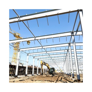 Estructura de construcción prefabricada edificio de construcción de acero diseño optimizado buena fachada uso duradero almacén de resistencia al viento - Product Image 1