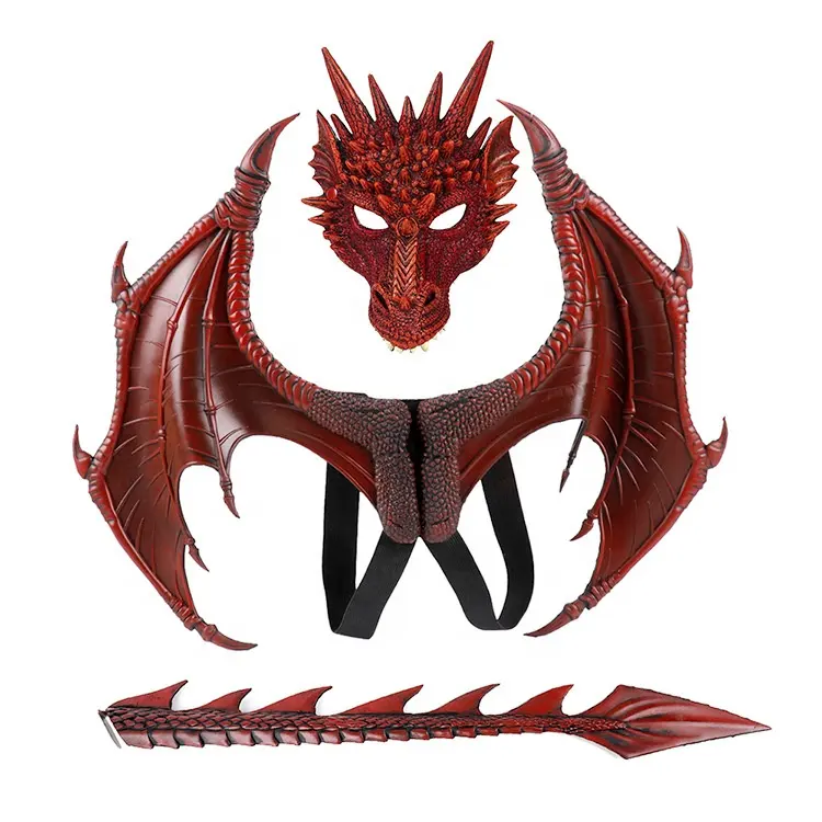 Máscara decorativa de ala de dragón para fiesta de Halloween, accesorios de Cosplay, 2023