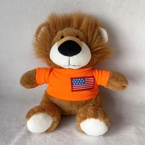OEM ODM özelleştirilmiş aslan peluş oyuncak aslan dans oyuncak kazak ile gerçekçi bebek yumuşak oyuncak maskot aslan T-shirt ile çocuklar için - Product Image 6