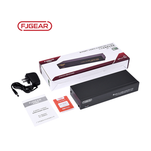 DIVISOR DE AUDIO DE VIDEO DE 8 VÍAS Fjgear, 1 entrada y 8 salidas, ancho de banda de Plug and Play de 250MHz con carcasa de hierro, interruptor bidireccional - Product Image 5