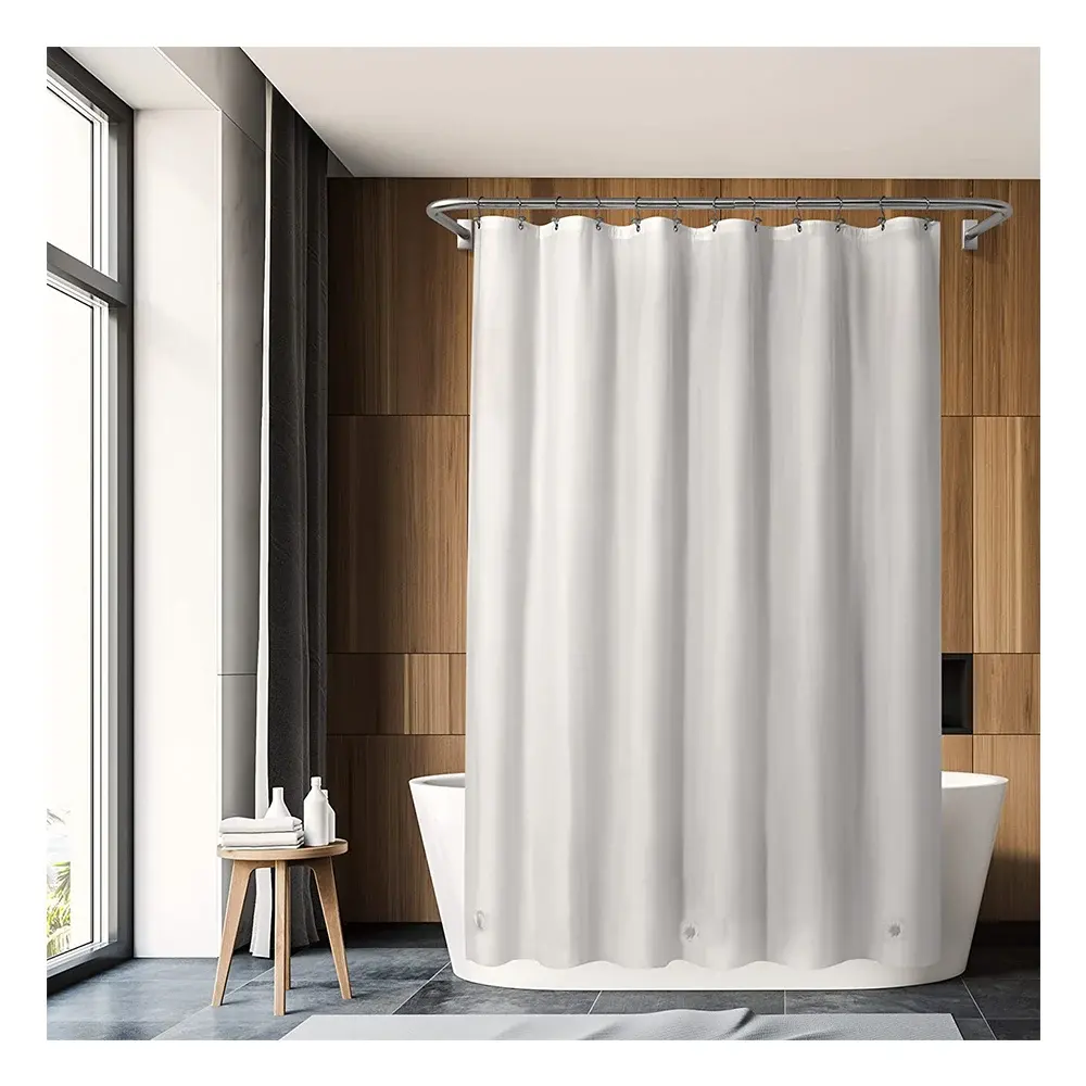 CF BCPE18-Wホット販売バスルームカーテンプラスシャワーカーテンAIKEHAN卸売ユニークなファブリックシャワーカーテン用バスルーム