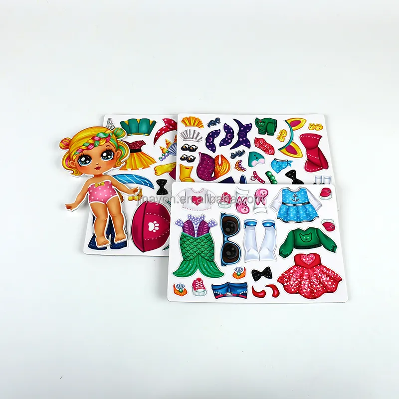Fancy Magnet Dressing Change Game für Mädchen Frühe Lernspiele Kühlschrank Magnet Game Set