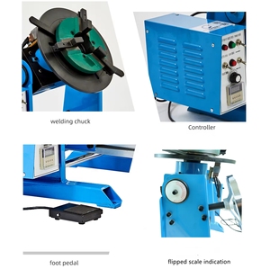 HD-50 50KG Welding Positioner Turntable Equipment Welding <strong>Rotator</strong> Rotary Welding <strong>Table</strong> for Circle <strong>Pipe</strong> Workpiece Without Chuck - Product Image 3