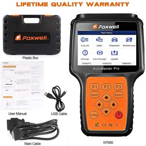 Strumento di scansione diagnostica OBD II automobilistico lettore di codice Foxwell - Product Image 2