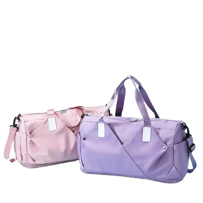 Anhui กระเป๋าผ้าไนลอนสำหรับผู้หญิง, กระเป๋าใส่ของเดินทางสามารถพับเก็บได้กันน้ำได้สำหรับไปยิมใช้ใน367