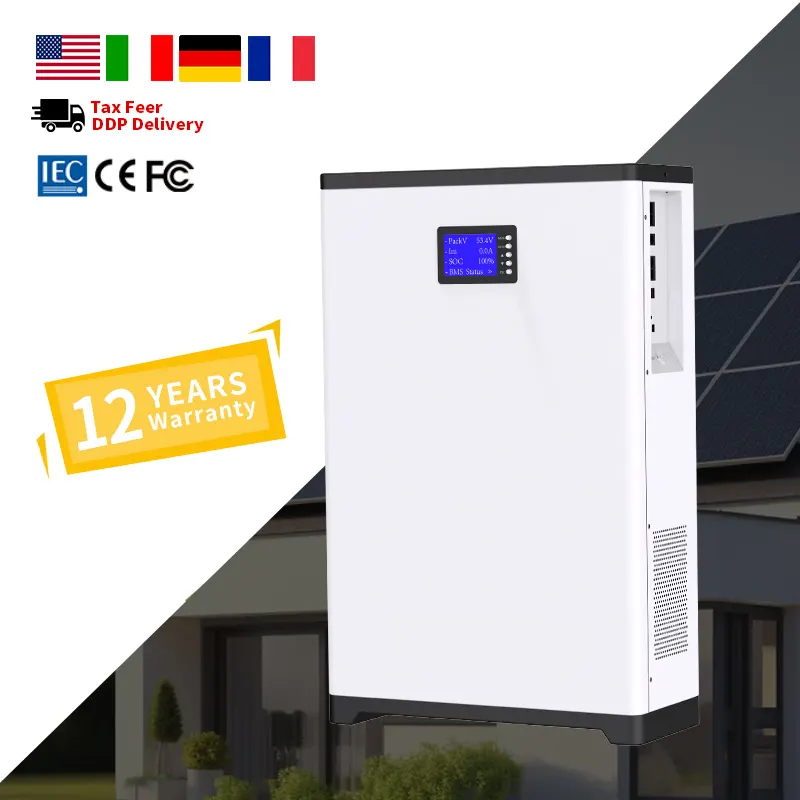 10 anni di garanzia 48v batteria agli ioni di litio power wall 24v 5kw 10kwh 15kw batteria al litio solaire 200ah casa di accumulo di energia
