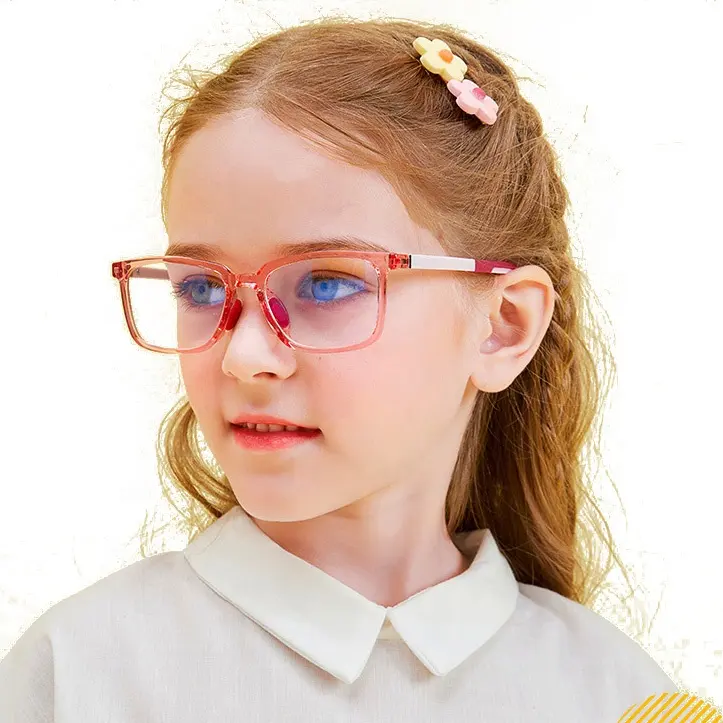 نظارات للأطفال مع دعم FBA, نظارات بصرية TR90 للأطفال مضادة للأشعة الزرقاء مضادة للكمبيوتر من السيليكون للأطفال