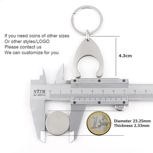 Custom Bulk Metal Card <strong>Holder</strong> Keychain DIY Blank Token <strong>Euro</strong> Shopping Trolley Key Chain Accessories Keyrings Embossed Coin <strong>Holder</strong> - Product Image 3