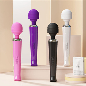Powerful Female USB Charging AV Stick Vibrator Huge Wand G-Spot Clitoris Stimulator with 10 Speed Frequency <strong>Sex</strong> Toy for Women