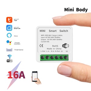 Para Tuya WiFi Mini Módulo de interruptor inteligente 1 Gang 2 Ways 13A APP Control remoto por voz Temporizador Interruptor de Cuenta Regresiva para el hogar EU/UK/US - Product Image 3