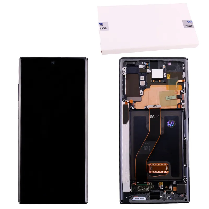 จอ LCD สำหรับ Samsung Galaxy Note 10 Plus N975F,อะไหล่หน้าจอสัมผัส Lcd สำหรับ Samsung Note 10 Plus LCD พร้อมกรอบ