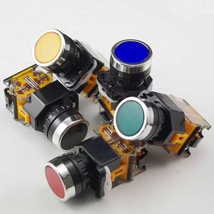 LA38 fungo autoripristinante testa rotante avvio illuminato interruttore a pulsante di arresto di emergenza in metallo interruttore a pulsante momentaneo - Product Image 2