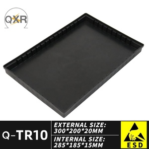 ESD Small Tray Series Antistatic Plastic Tray Conductive Electric Cyclic Storage of Electronic Components
