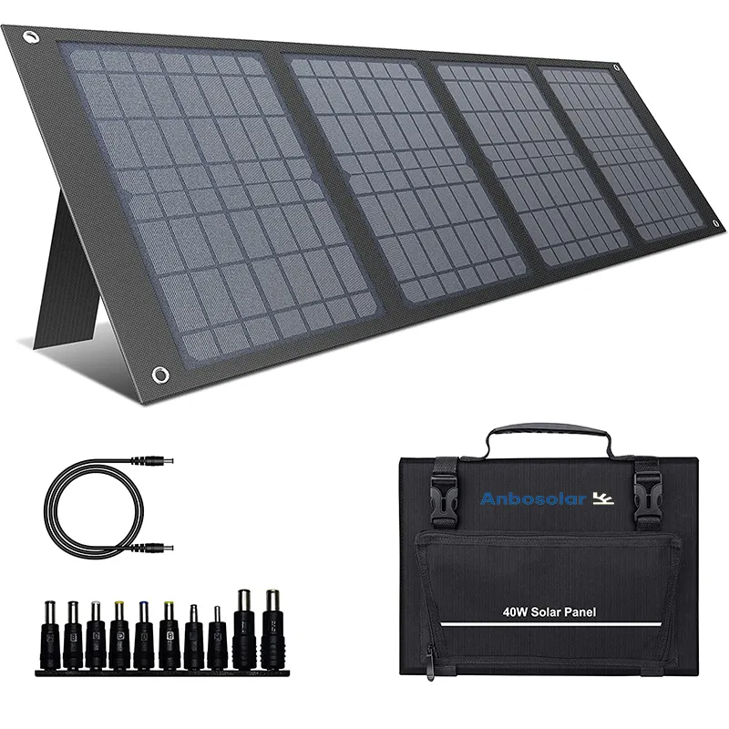 100W tragbares Solar panel, verbessertes faltbares Solar ladegerät für tragbares Generator kraftwerk Perowskit-Solar panel