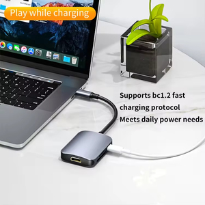 ULT-unite 6合1 USB C型集线器适配器，带4k多端口读卡器USB3.0 TF PD SD读卡器，用于电脑配件 - Product Image 4