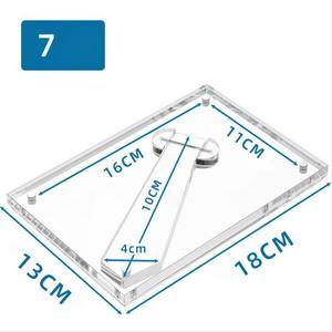5x7 inç akrilik şeffaf fotoğraf resim çerçevesi mıknatıslar ile masa üstü ekran için Stand ile net resim çerçeveleri - Product Image 5