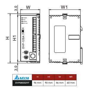 Controlador lógico programable 100% Nuevo y original Automatización industrial Serie Módulo PLC DVP28SS211T - Product Image 6
