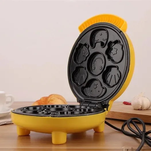 Máquina para hacer sándwiches de desayuno Máquina para hacer pan en casa Máquina para hacer gofres totalmente automática con revestimiento antiadherente de fábrica