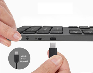 Nuevo teclado digital de 35 teclas inalámbrico BT modo dual teclado numérico silencioso teléfono móvil computadora compatible teclado numérico - Product Image 6
