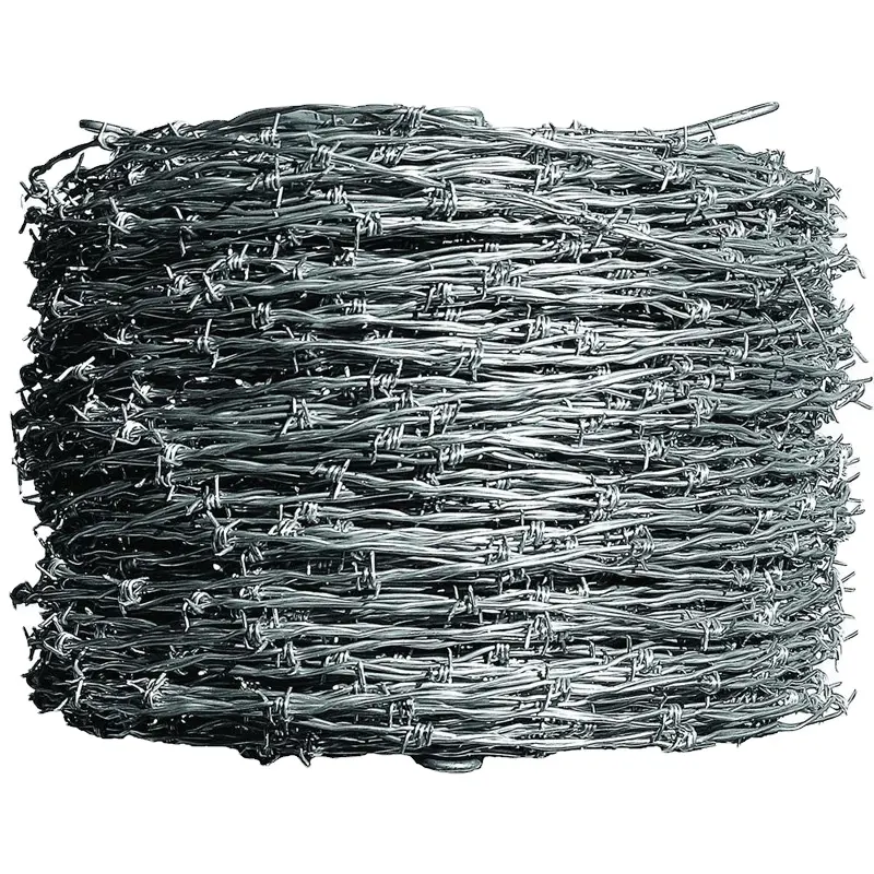 Hot Dipped Galvanized 16X16 Double Twisted Plastic Prison Barbed Wire Fencing 50kg Barbed Wire Price