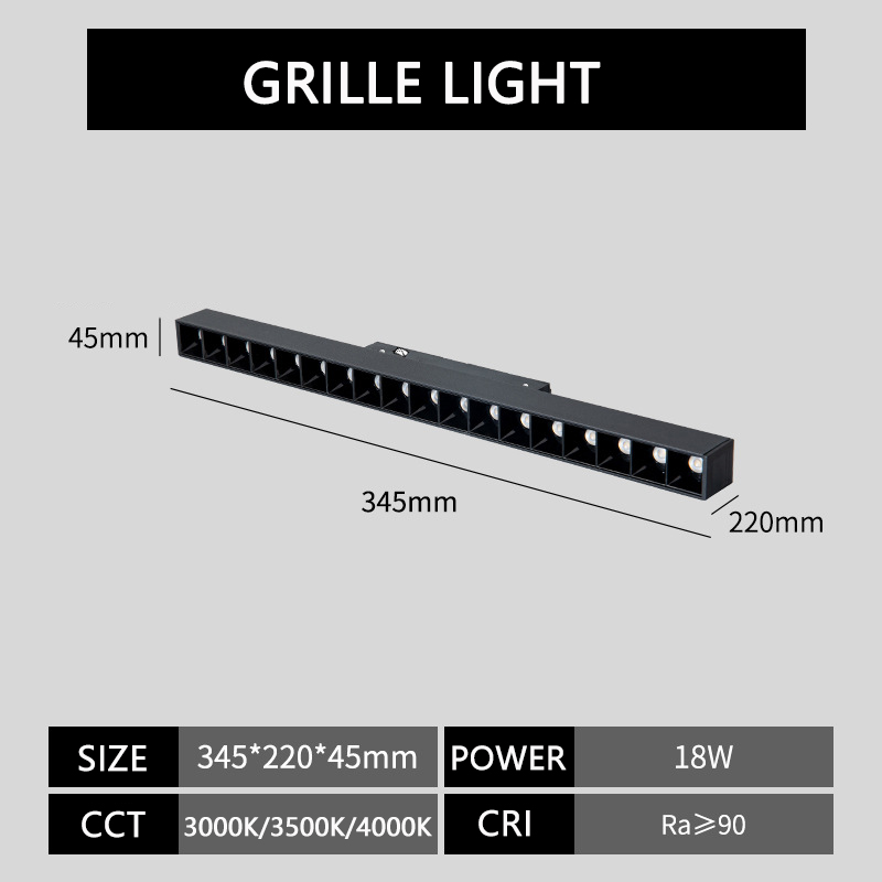 LAMPE DE GRILLE 18W