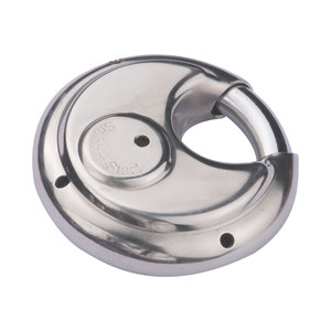 70มิลลิเมตรความปลอดภัย Padlocks หนักสแตนเลสรอบล็อคดิสก์ล็อค Padlocks และคีย์ในกลุ่ม - Product Image 6
