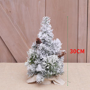 Noel ağaçları küçük boyutlu karla kaplı yılbaşı ağacı süsleri noel ağaçları - Product Image 6