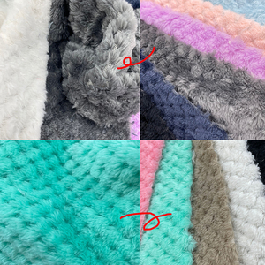 Fabrika toptan jakarlı örgü çanta oyuncak Pet yuva nevresim kanepe peluş ekose flanel kumaş ananas polar kumaş
