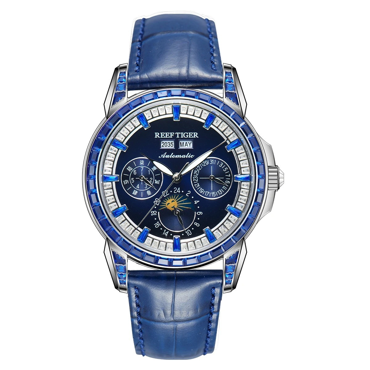 Blue silver dark blue