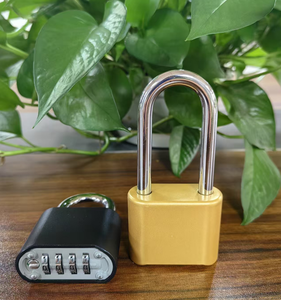 High Security 4 Digit Heavy Duty Combination Padlock <strong>Bottom</strong> Dial Number Digital <strong>Code</strong> Safe Lock for Gym Cabinet Locker Outdoor - Product Image 5