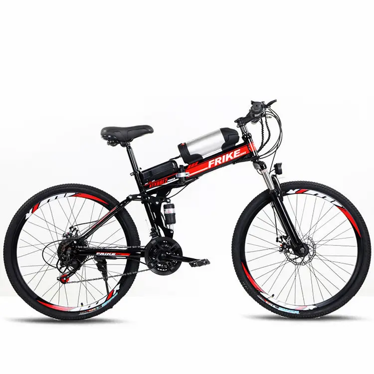 Prestazioni ad alto costo 26 pollici e bici 36V 250W ruota posteriore freno a disco elettrico mountain bike pieghevole bici elettrica