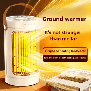 Yeni sıcak ve soğuk 2-in-1 1200W grafen hızlı ve güvenli ısıtma ofis ev alanı taşınabilir dairesel elektrikli ısıtıcı - Product Image 5
