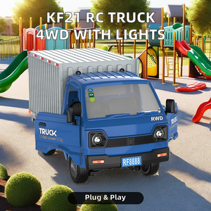 KF21 1/<strong>16</strong> <strong>RC</strong> Truck 4WD 2.4GHz RTR Simulation Micro Car Vehicle Model with LED Lighting Off-Road Remote Control <strong>Toys</strong> for Kids - Product Image 3