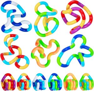子供と大人のための学校の脳の想像力のためのフィジェットおもちゃクラシックツイスティフィジェットおもちゃ色とりどりの静かなフィジェットおもちゃ - Product Image 2