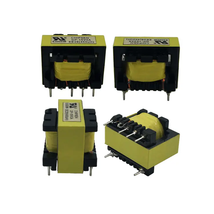 Ee33 transformateur électrique abaisseur ee30 300w pcb 220v à 24v transformateur à noyau de ferrite haute fréquence transformateurs d'impulsion