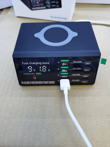 Hızlı şarj 3.0 8-Port 100W hızlı şarj adaptörü kablosuz şarj istasyonu PD USB C hızlı telefon şarj çok-girişli şarj cihazı - Product Image 6