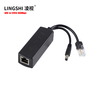 100Mbps 12vDc <strong>Output</strong> Active Ieee802.3 Af/at Poe Splitter Power Supply <strong>Module</strong> Poe 48v to 12v for Camera Wireless Ap - Product Image 1